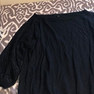 Black crochet Ann Taylor sweater